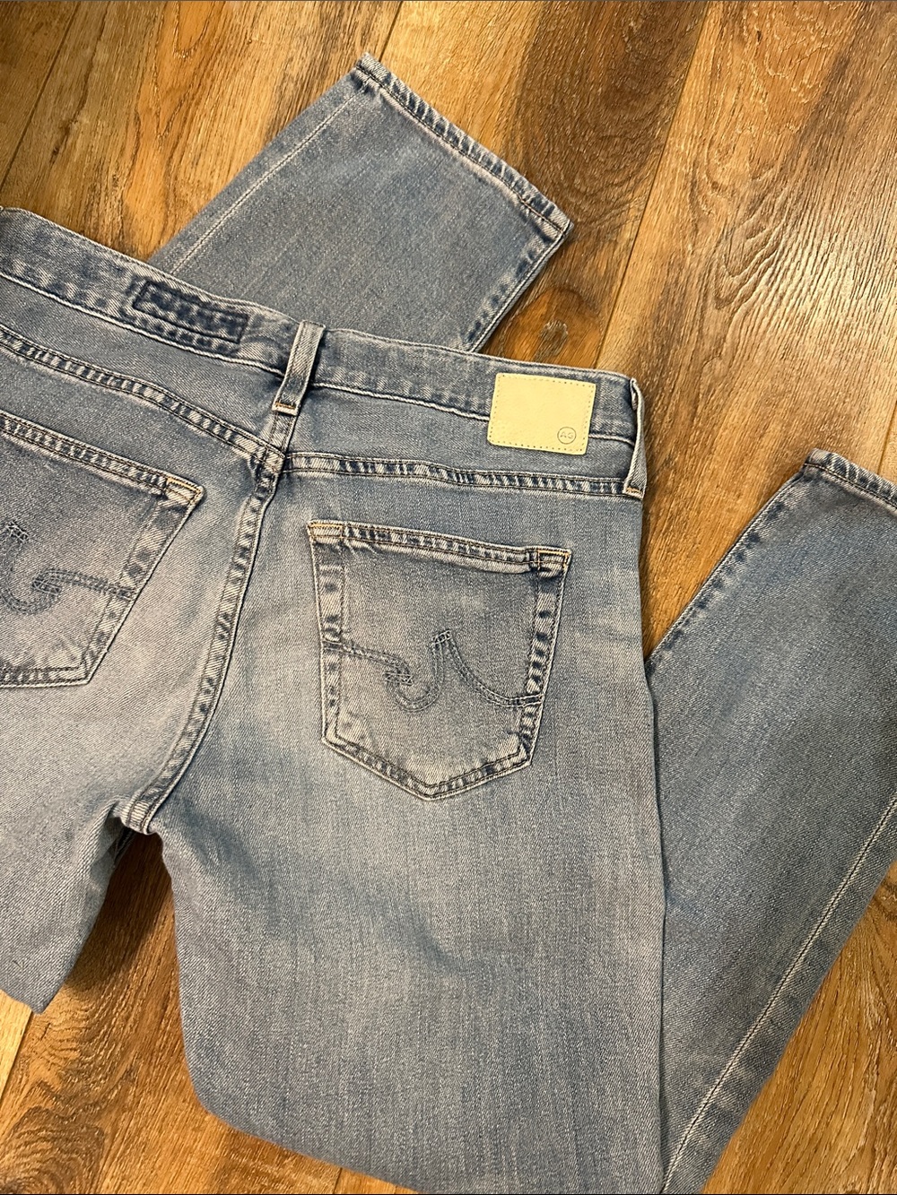AG Ex Boyfriend Slim Jeans Slouchy Fit light Wash Denim Women 28